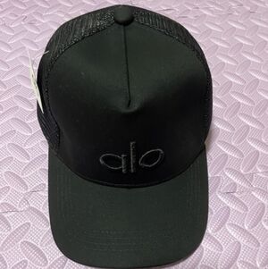 ALO Yoga Black Mesh Cap